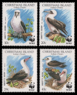 Weihnachtsinsel 1990 - Mi-Nr. 303-306 ** - MNH - Vögel / Birds - Christmas Island
