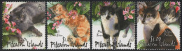 Pitcairn 2002 - Mi-Nr. 609-612 ** - MNH - Katzen / Cats - Pitcairn Islands