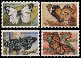 Norfolk-Insel 1997 - Mi-Nr. 628-631 ** - MNH - Schmetterlinge / Butterflies - Norfolk Island