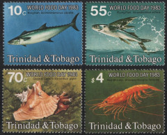 Trinidad & Tobago 1983 - Mi-Nr. 475-478 ** - MNH - Meerestiere / Marine Life - Trinidad Y Tobago (1962-...)