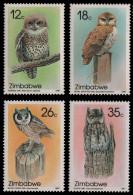 Simbabwe 1987 - Mi-Nr. 360-363 ** - MNH - Vögel / Birds - Zimbabwe (1980-...)