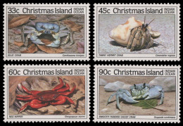 Weihnachtsinsel 1985 - Mi-Nr. 203-206 ** - MNH - Krabben / Crabs - Christmas Island