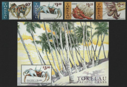 Tokelau 1999 - Mi-Nr. 277-280 & Block 18 ** - MNH - Krebstiere / Crustaceans - Tokelau