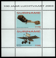 Surinam 2003 - Mi-Nr. Block 93 ** - MNH - Flugzeuge / Airplanes - Suriname