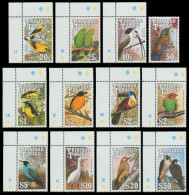 Trinidad & Tobago 1990 - Mi-Nr. 609-620 ** - MNH - Vögel / Birds (III) - Trinidad Y Tobago (1962-...)