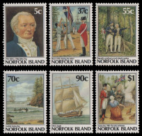 Norfolk-Insel 1988 - Mi-Nr. 434-439 ** - MNH - Schiffe / Ships - Norfolk Island