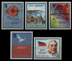 Samoa 1987 - Mi-Nr. 607-611 ** - MNH - Unabhängigkeit / Independence - Samoa Americano