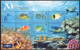 BIOT 2008 - Mi-Nr. 445-450 ** - MNH - KLB - Fische / Fish - Territorio Britannico Dell'Oceano Indiano