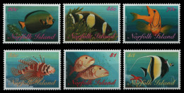 Norfolk-Insel 1998 - Mi-Nr. 666-671 ** - MNH - Fische / Fish - Norfolk Island