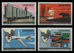 Simbabwe 1986 - Mi-Nr. 340-343 ** - MNH - Konferenz - Zimbabwe (1980-...)