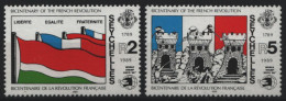 Seychellen 1989 - Mi-Nr. 707-708 ** - MNH - Französische Revolution - Seychelles (1976-...)