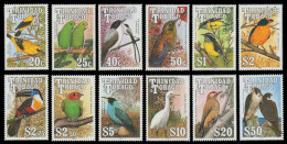 Trinidad & Tobago 1990 - Mi-Nr. 609-620 ** - MNH - Vögel / Birds (II) - Trinidad & Tobago (1962-...)