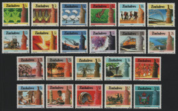 Simbabwe 1985 - Mi-Nr. 309-330 ** - MNH - Freimarken / Definitives (III) - Zimbabwe (1980-...)