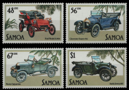 Samoa 1985 - Mi-Nr. 557-560 ** - MNH - Autos / Cars - Samoa Americano