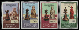 Trinidad & Tobago 1984 - Mi-Nr. 495-498 ** - MNH - Schach / Chess - Trinidad & Tobago (1962-...)