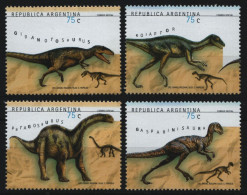 Argentinien 1998 - Mi-Nr. 2446-2449 ** - MNH - Prähistorische Tiere - Unused Stamps