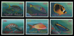 Norfolk-Insel 1998 - Mi-Nr. 659-664 ** - MNH - Fische / Fish - Norfolk Island