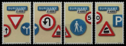 Surinam 2002 - Mi-Nr. 1817, 1818, 1833 & 1844 ** - MNH - Verkehrszeichen - Suriname