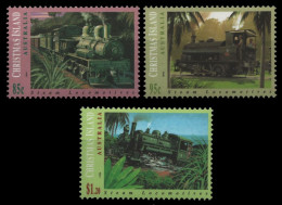 Weihnachtsinsel 1994 - Mi-Nr. 394-396 ** - MNH - Eisenbahn / Trains - Christmas Island