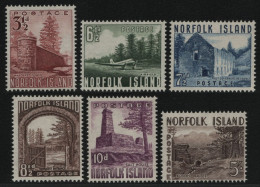 Norfolk-Insel 1953 - Mi-Nr. 15-20 ** - MNH - Freimarken / Definitives (I) - Norfolk Island