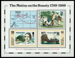 Norfolk-Insel 1989 - Mi-Nr. Block 12 ** - MNH - Schiffe / Ships - Bounty - Norfolk Island