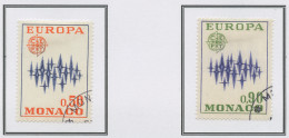 Monaco 1972 Y&T N°883 à 884 - Michel N°1038 à 1039 (o) - EUROPA - Usati