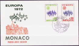 Europa CEPT 1972 Monaco FDC2 Y&T N°883 à 884 - Michel N°1038 à 1039 - 1972