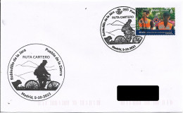 SPAIN. POSTMARK. POSTMAN ROUTE. ROBLEDILLO DE LA JARA-PUEBLA DE LA SIERRA. BICYCLE. 2023 - Machines à Affranchir (EMA)