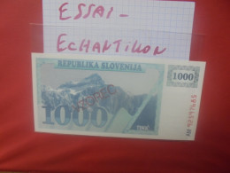 +++ESSAI-ECHANTILLON-VZOREC+++SLOVENIE 1000 TOLARJEV 1991 Neuf+++ (B.31) - Eslovenia