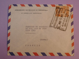 AS0 VENEZUELA   BELLE LETTRE AMBASSADE   1963   CHACAO A LYON FRANCE  +AFF. INTERESSANT++ - Venezuela