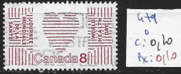 CANADA 479 Oblitéré Côte 0.20 € - Used Stamps