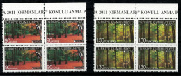 TURKEY -   2011 - EUROPA FORESTS- UMM - BLOCK OF 4 - 2011