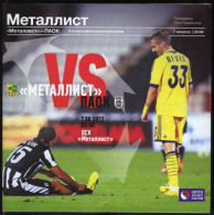 Official Program Champions League 2013-14  FC Metalist Ukraine - PAOK FC Greece - Libri