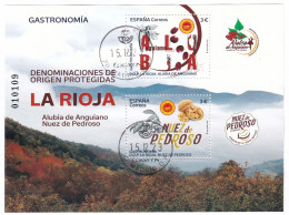 2022-ED. 5556 H.B. Gastronomía D.O. Protegidas La Rioja. Alubia De Anguiano Y Nuez De Pedroso - USADO - Used Stamps