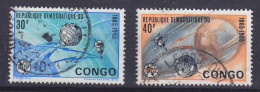 Congo Kinshasa 1965 Mi. 233-34, ITU International Telecommunications Union - Usados