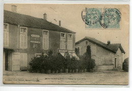 52 MONTIGNY Lre ROI  Café HOTEL Du Lion D'Or Place Du Bourg 1905 écrite Du Village Voir Dos   D23 2020  - Montigny Le Roi