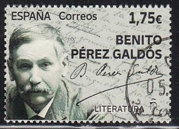 2022-ED. 5573 - Literatura. Benito Pérez Galdós - USADO - Oblitérés