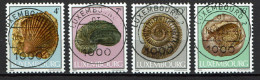 Luxembourg 1984 - YT 1057/1060 - Fossils, Fossielen, Fossiles - Gebruikt