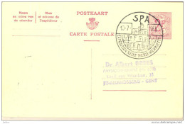 1p288: POSTKAART / CARTE POSTALE 2,-F  * SPA * 10-7 1965  EXPOSITION  REINE MARIE-HENRIETTE - Commemorative Documents