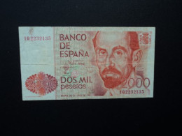 ESPAGNE * : 2000 PESETAS  22.7.1980     CB 212 / CMB 532 / P 159     TTB ** - [ 4] 1975-… : Juan Carlos I