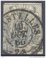 4Wv-702: N° 22: D7: GHISTELLES... Iets Verdund... Zie Ook De Randen - 1866-1867 Coat Of Arms