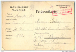 4v826: Postkarte Kriegsgefangene... Pour Remettre à... > Anderlecht Bruxelles - Prisonniers