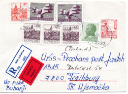 73271 - Jugoslawien - 1983 - 3,50Din GAUmschlag M ZusFrankatur Als R-EilBf LJUBESCICA -> FREIBURG (Westdeutschland) - Storia Postale