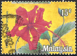 MALAYSIA 1979 15c Multicoloured, Flowers FU - Malaysia (1964-...)