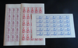 ININI - 1941 - N°YT. 48 à 50 - Défense De L'Empire - Feuilles Complètes - Neuf Luxe** / MNH / Postfrisch - Unused Stamps