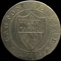 LaZooRo: Switzerland VAUD 1/2 Batzen 1811 XF - Silver - Waadt