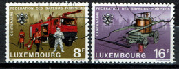 Luxembourg 1983 - YT 1018/1019 - The 100th Anniversary Of The Federation Of Fire Brigades, Sapeurs-pompiers - Used Stamps