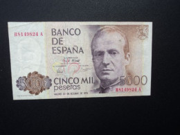 ESPAGNE * : 5000 PESETAS  23.10.1979     CB 219 / CMB 528 / P 160     TTB ** - [ 4] 1975-… : Juan Carlos I