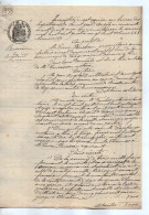 VP22.745 - SAINT JEAN D'ANGELY - 2 Actes De 1888 / 98 - M.BUSSEAU, Facteur Rural à SALEIGNES Contre ANGIBAUD à BREVILLE - Manuscripts