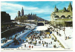 WINTER FUN ON A CITY LANDMARK.- THE RIDEAU CANAL.-  OTTAWA - ONTARIO.-  ( CANADA ) - Ottawa